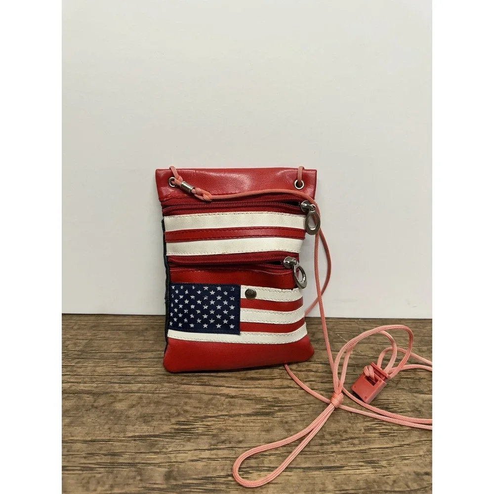 American Flag Stars and Stripes Marshal Cross Body Handbag Concealed Carry Purse